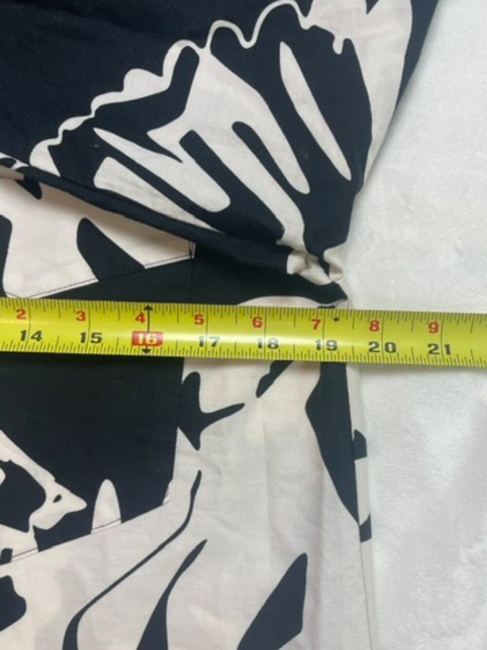 Anthropologie Maeve Women Bird Print Soren Midi Shirt Dress, Black White, Size S - Picture 8 of 8